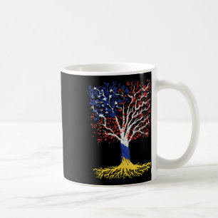 Caneca De Café Ucrânia EUA Amizade América Raízes Ucranianas