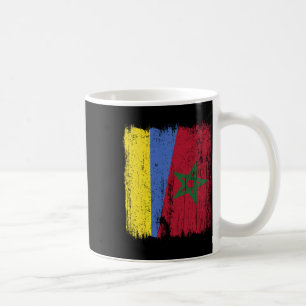 Caneca De Café Ucrânia Marrocos Meia Bandeira Ucraniano Marroquin