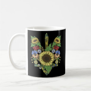 Caneca De Café Ucrânia Sunflower Floral Ucraniano Trysub F