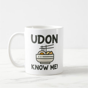 Caneca De Café Udon Me Conhece