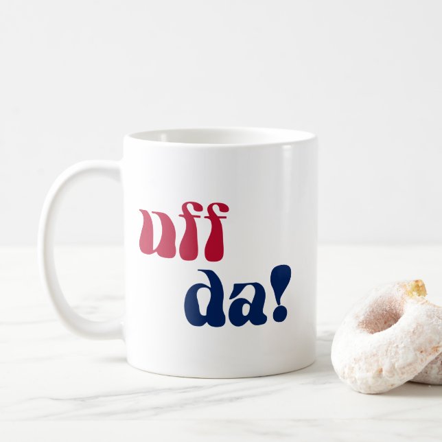 Caneca De Café Uff Da (Com Donut)