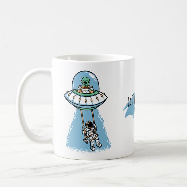 Caneca De Café UFO Astronaut Exchange (Esquerda)