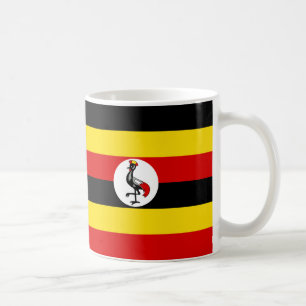 Caneca De Café "Uganda Flag Mug - Bold National Orgulho Cerâmico