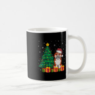Caneca De Café Ugly Akita Santa Hat O Cachorro Da Luz De Natal Xm