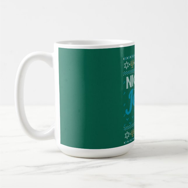 Caneca De Café Ugly Hanukkah Belo Jewish Boy (Esquerda)