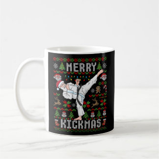 Caneca De Café Ugly Karate Santa Claus Martial