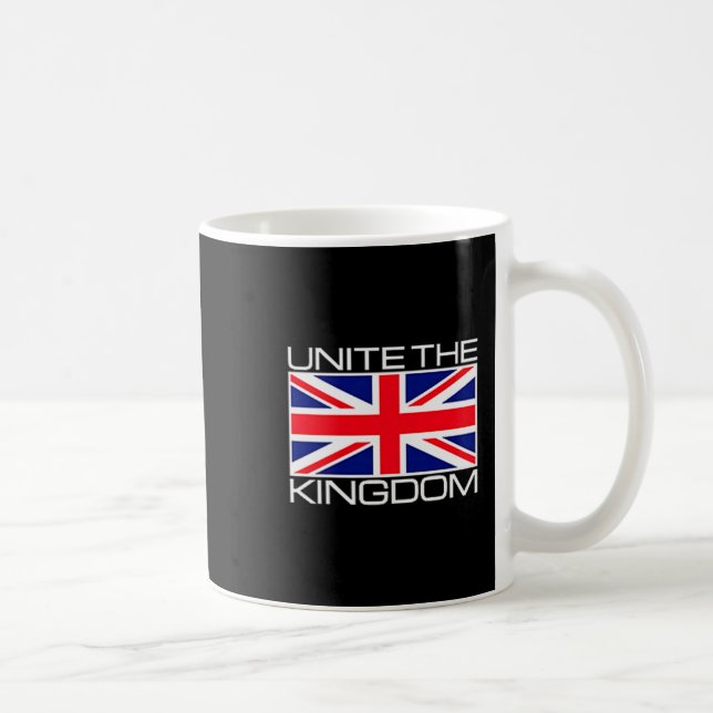 Caneca De Café Uk British Union Jack Flag Unite The Kingdom  (Direita)