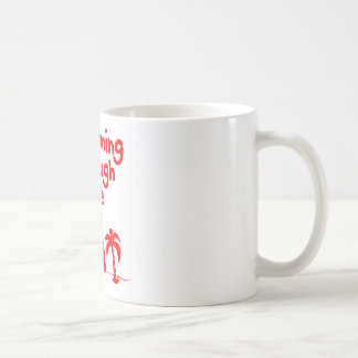Caneca De Café Uke Ukulele Vermelho Havaiano Design Tropical Surf