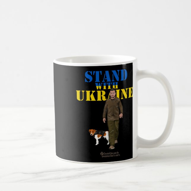 Caneca De Café Ukraine Wolodymyr Selenskyj Patron Stand With Ukra (Direita)