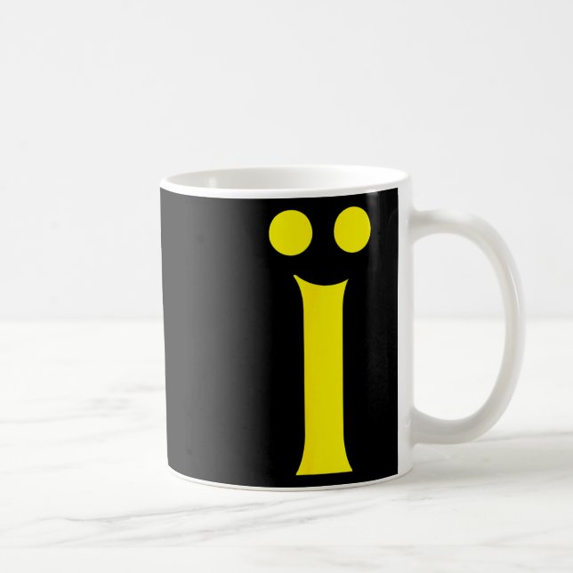 Caneca De Café Ukrainian Alphabet Initial Letter Ukraine Funny Hu (Direita)