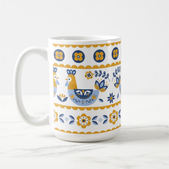 Caneca De Café Ukrainian ornament (Esquerda)