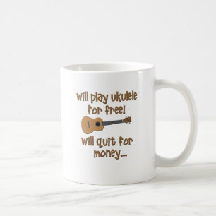 Caneca De Café Ukulele engraçado