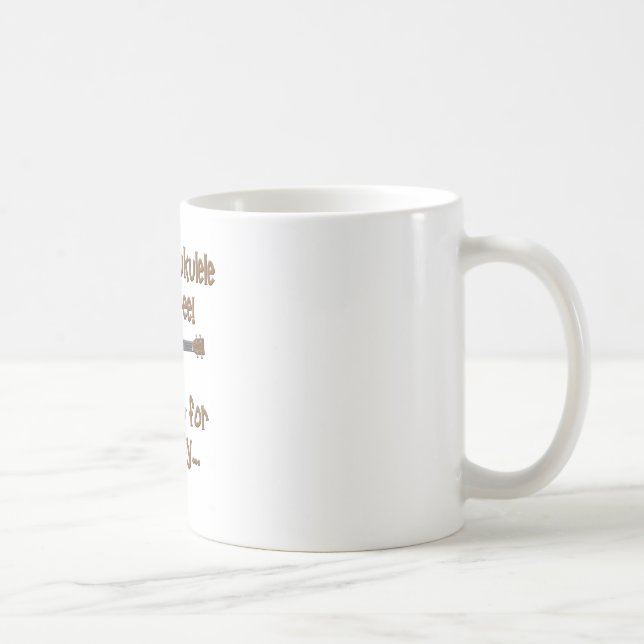 Caneca De Café Ukulele Engraçado (Direita)