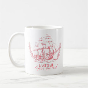 Caneca De Café Última Viagem Antes do Véu Despedida de Solteira