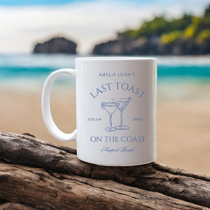 Caneca De Café Último Brinde na Costa Fim de Semana de Despedida