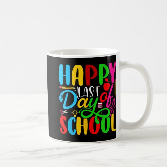 Caneca De Café Último Dia De Aula Crianças Professor Aluno Gradua (Direita)