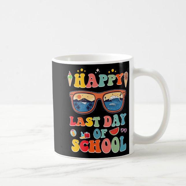 Caneca De Café Último Dia de Aula Para Crianças  (Direita)