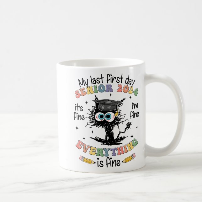 Caneca De Café Último Mais velho Do Primeiro Dia De 2024 De Volta (Direita)