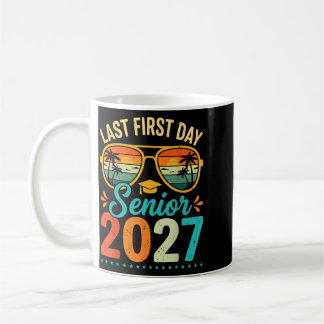 Caneca De Café Último Primeiro Dia Sênior 2027 Volta às Aulas Est