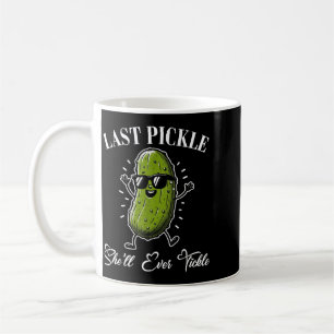 Caneca De Café Último Tique de Casca de Pepino Humor de Despedida