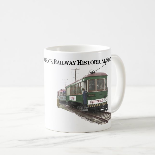 Caneca De Café Último Trolley 70 do Aniversário Básico (Frente Esquerda)
