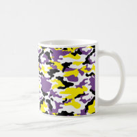 Ultra Violet e Ouro Yellow Camo Mug