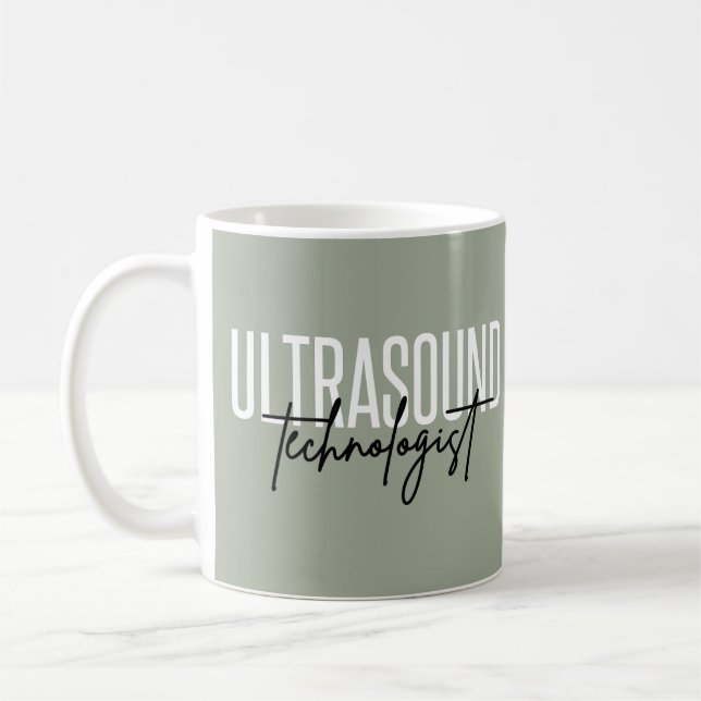 Caneca De Café Ultrasound Technologist | Ultrasound Tech Gifts (Esquerda)