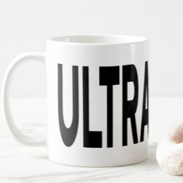 Caneca De Café ULTRASOUND Tipografia Preta
