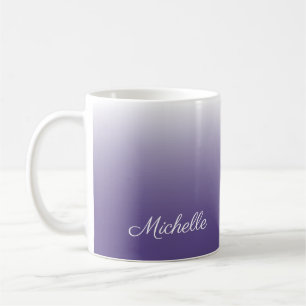 Caneca De Café Ultravioleta personalizado do ombre do inclinaçã