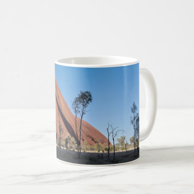 Caneca De Café uluru e planície do deserto (Frente Esquerda)