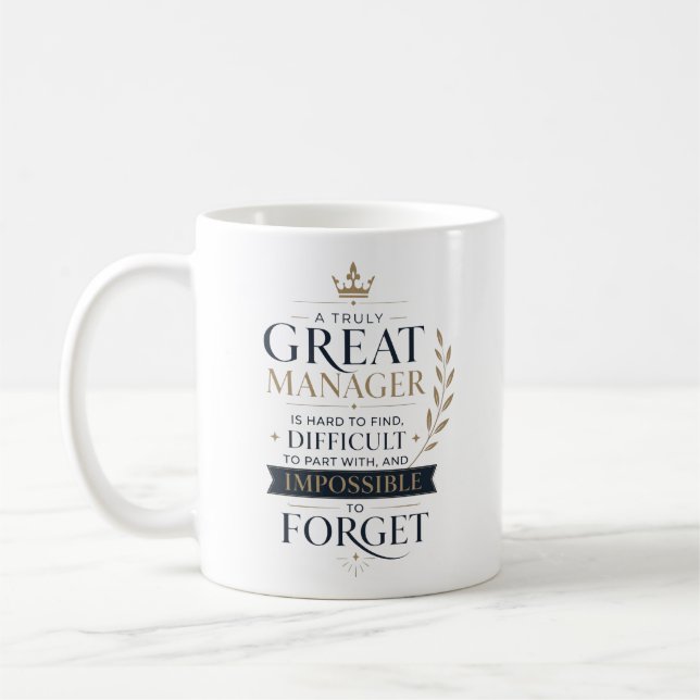Caneca De Café Um Agradecimento a um Gestor Realmente Ótimo (Esquerda)