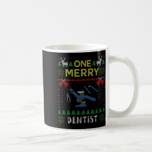 Caneca De Café Um Alegre Dentista Médico Dentista Suéter Feio de