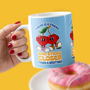 Caneca De Café Um amigo se apega mais do que um irmão