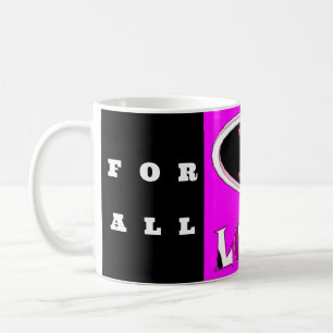 Caneca De Café Um amor, o rosa, diga alto.