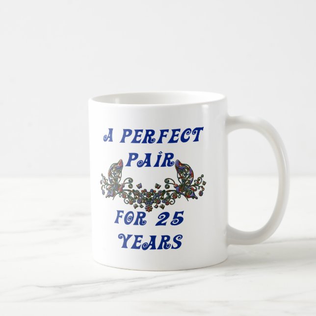 Caneca De Café Um aniversário de 25 anos (Direita)