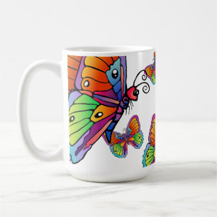 Caneca De Café Um bando de borboletas