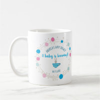 Um bebê está a criar Chá de bebê Teacup Azul