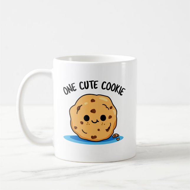 Caneca De Café Um Bonito Cookie Engraçado Comida (Esquerda)