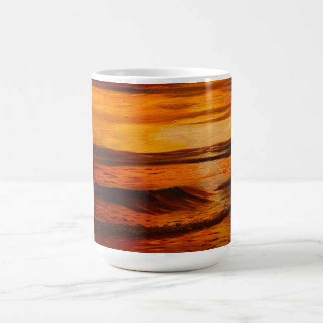 Caneca De Café Um Brilhante Sunset Laranja, Por Gary Poling (Centro)