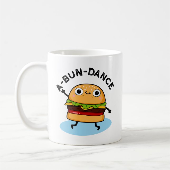 Caneca De Café Um Burger Burger Dançado Com Bola-Bolo (Esquerda)
