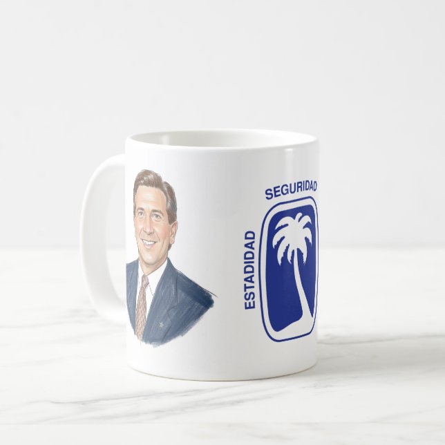 Caneca De Café Um café com Pedro Rosselló (Frente Esquerda)