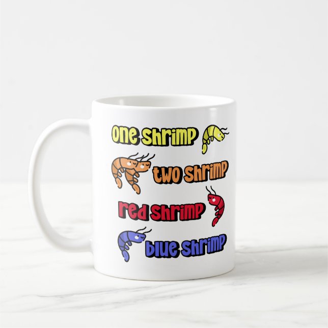 Caneca De Café Um Camarão Dois (Esquerda)