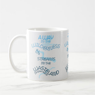 Caneca De Café Um caminho na natureza e riachos no oeste