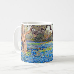 Caneca De Café Um Campo de Bluebonnets em Alamo Heights, 