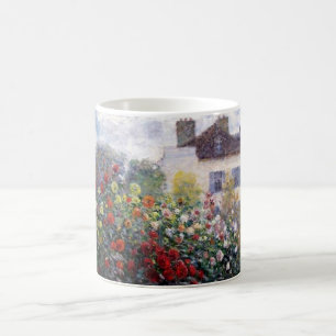 Caneca De Café Um canto do jardim com dálias