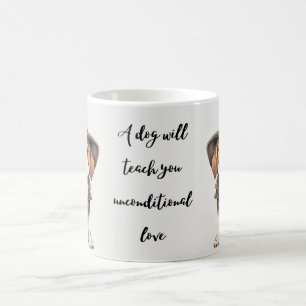 Caneca De Café um cão vai te ensinar amor incondicional