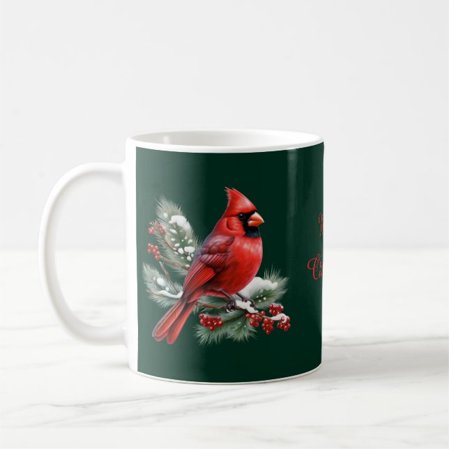Caneca De Café Um Cardinal Vermelho (Esquerda)