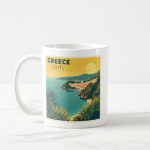 Caneca De Café Um Cartaz de Viagem Clássico Nostálgico – Grécia C