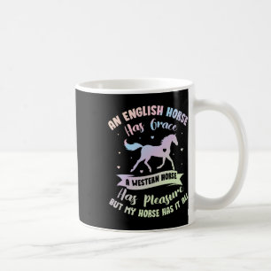 Caneca De Café Um Cavalo Inglês Tem Graça Um Oeste - Eques Cavalo