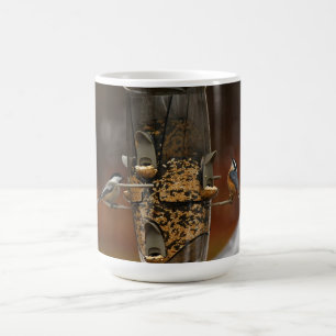 Caneca De Café Um Chickadee & um pica-pau-cinzento